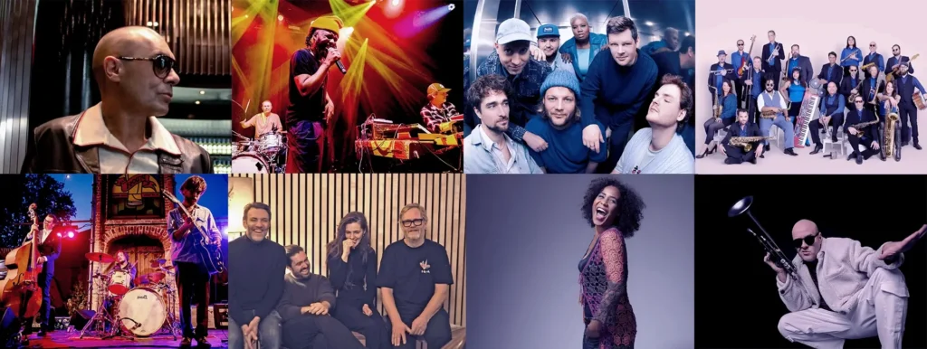 Foto Collage van de Eerste Arteisten op het Red Light Jazz festival