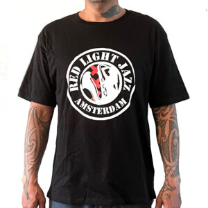 t-shirt zwart red light jazz